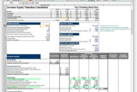 Valuation Spreadsheet Mckinsey With Financial Business with regard to Business Plan Financial Template Excel Download