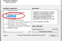 Which Components Should Install Developer To Enabled in New Business Intelligence Templates For Visual Studio 2010