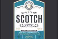 Whiskey And Scotch Whisky Labels Stock Vector for Best Distillery Business Plan Template